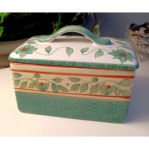 Pfaltzgraff French Quarter Kitchen Keeper Covered Box NIB Rare